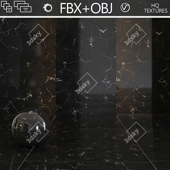 Luxury Marble Tiles Collection 3D model image 1