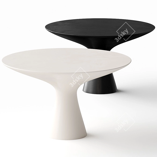 Zanotta Blanco: Sleek and Chic Dining 3D model image 1