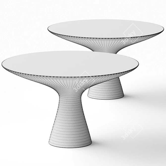 Zanotta Blanco: Sleek and Chic Dining 3D model image 2