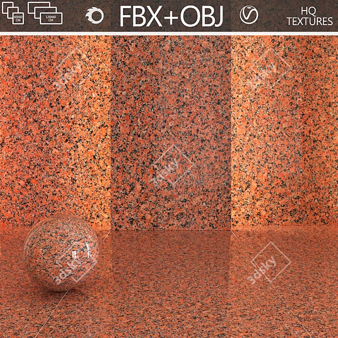 Premium Marble Tiles: Stunning 6K Quality 3D model image 1