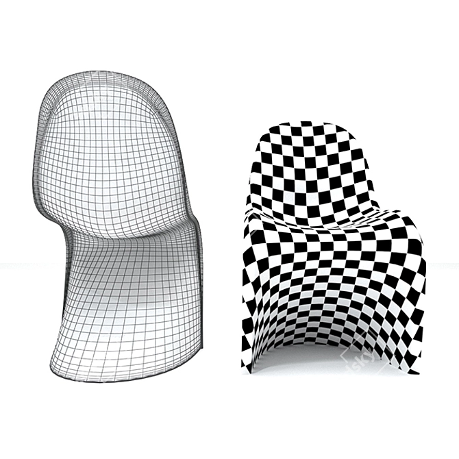 Panton Chair: Modern & Versatile 3D model image 3