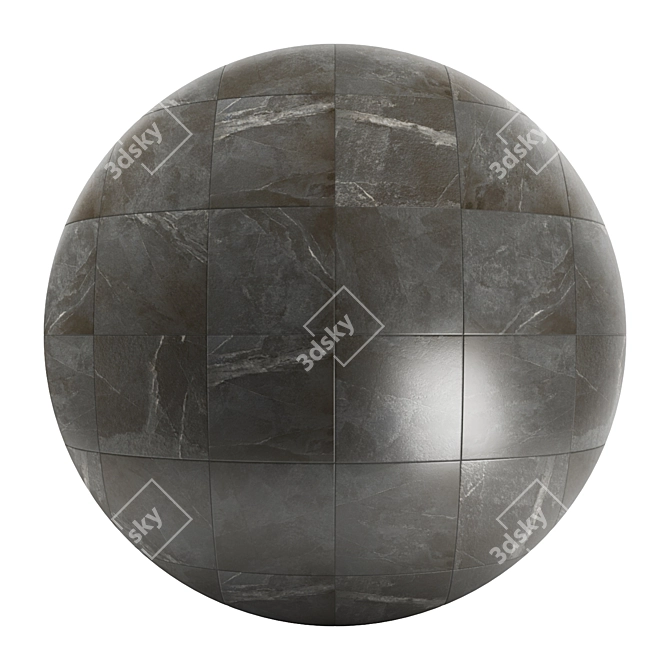 Magma Dark Stone: 8 Textures, PBR, 4k 3D model image 1