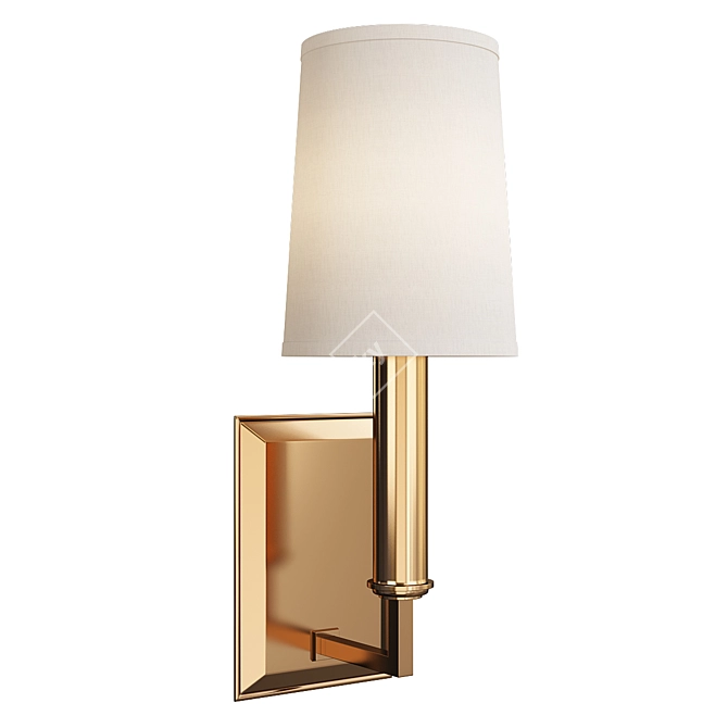 Elegant Clinton Sconce for Contemporary Spaces 3D model image 1