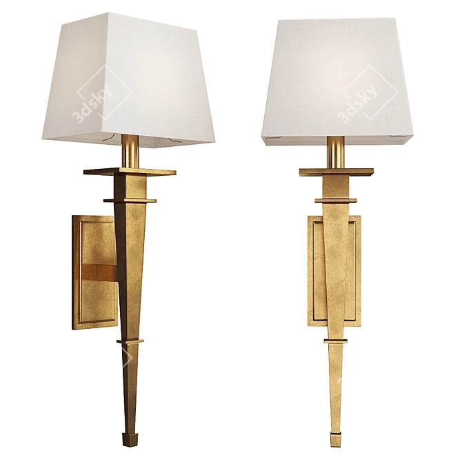 Elegant Stanford Sconce: V-Ray Render 3D model image 1