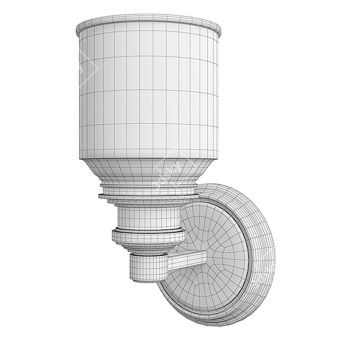 Elegant Windham Sconce 3D model image 2