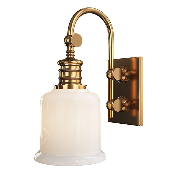 Keswick Sconce: Elegant Lighting Fixture 3D model image 1