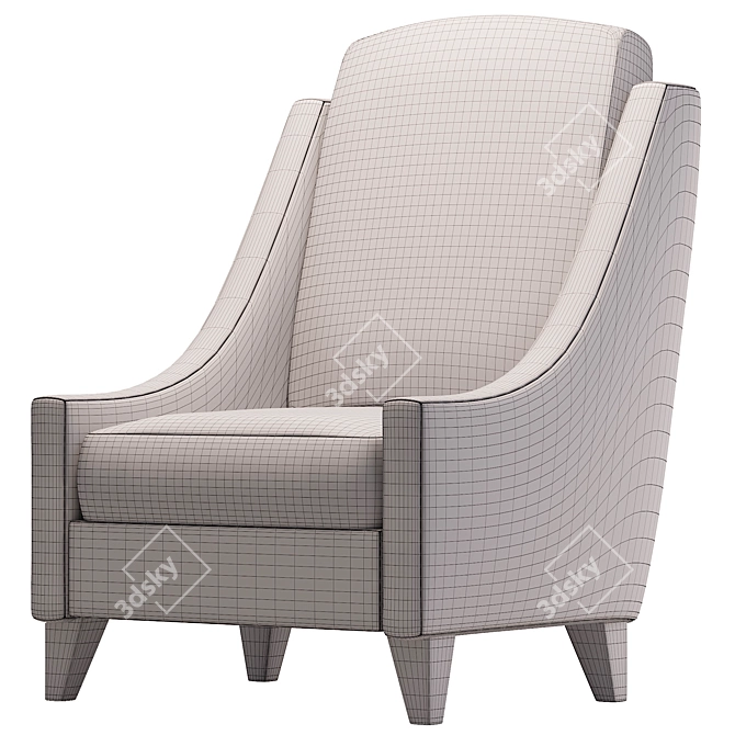 Modern Armchair: 3Ds Max 2014, Corona 2, Lowpoly 3D model image 6