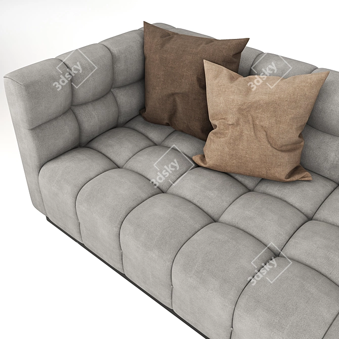 Velvet Delano Sofa: Luxurious Comfort 3D model image 6