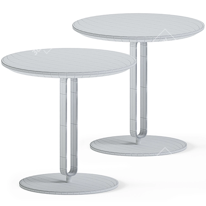 Elegant Alfred Coffee Table 3D model image 3