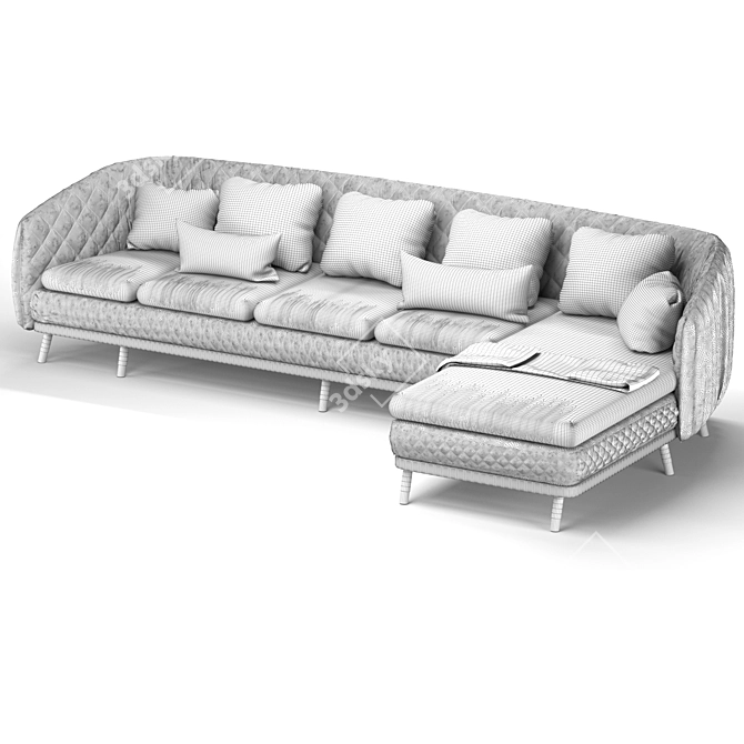 Elegant Minotti Aston Sofa 3D model image 5