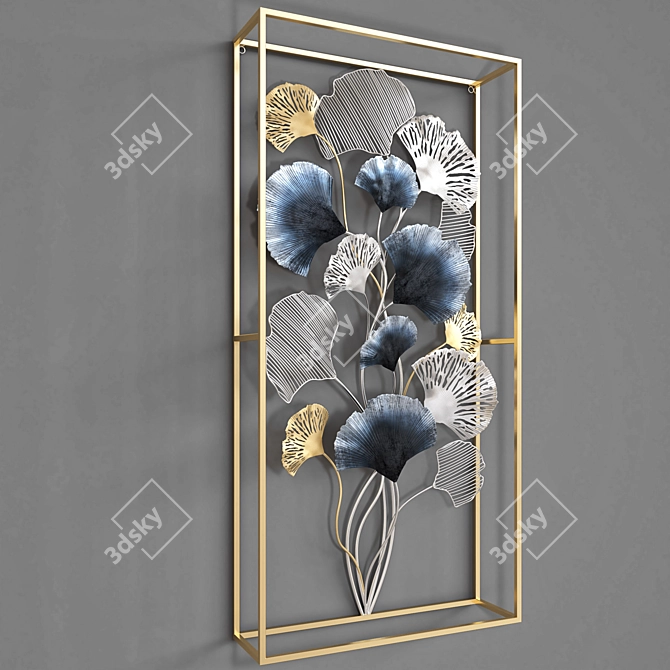 Elegant Wall Clock Decor 3D model image 2