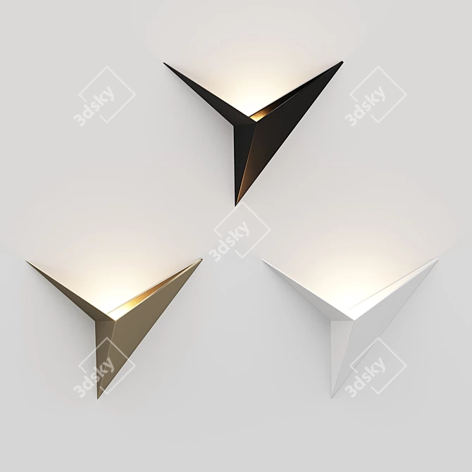 Elegant 3-Lamp Vecli Set 3D model image 1