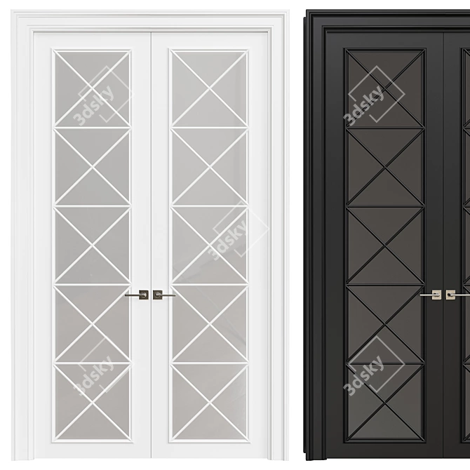 Sleek Interior Door Design 3D model image 1