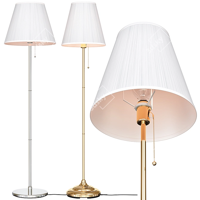 Elegant Floor Lamps: Myrhult & Kryssmast by Ikea 3D model image 1