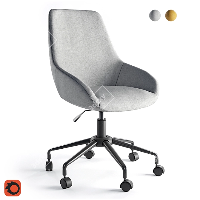 ASTING Office Chair: Comfort and Style 3D model image 7