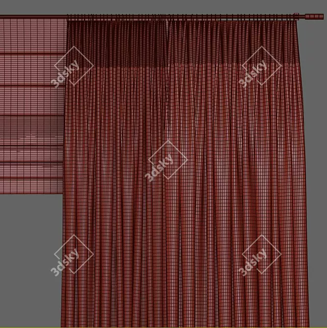 Revamp Vogue Curtain 3D model image 3