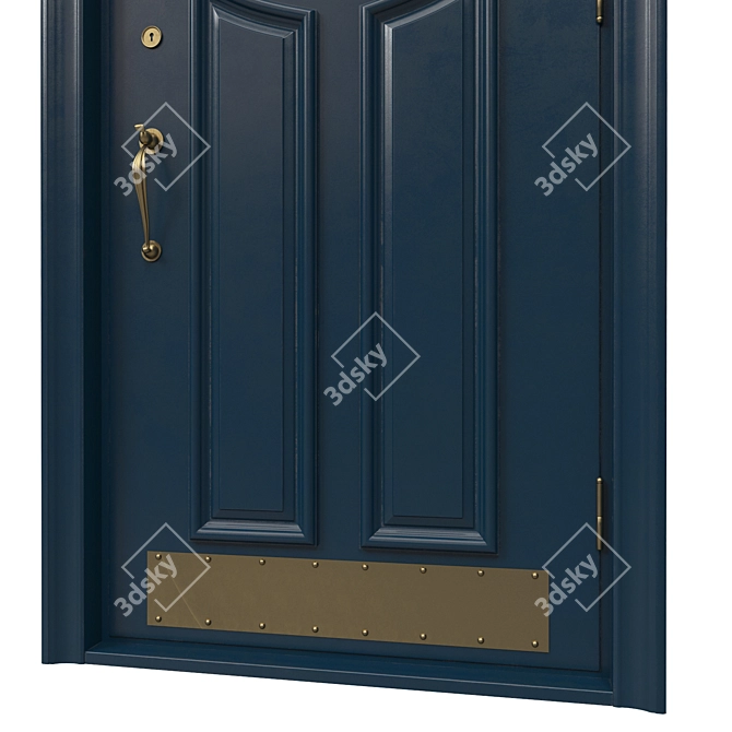 Classic 3D Max Door: 1100mm x 2500mm 3D model image 2