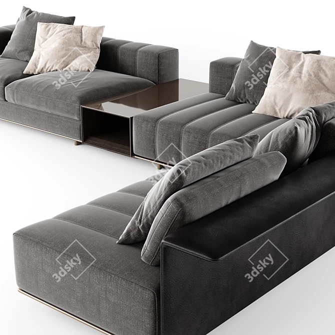 Ultimate Softness Minotti Freeman Sofa 3D model image 5