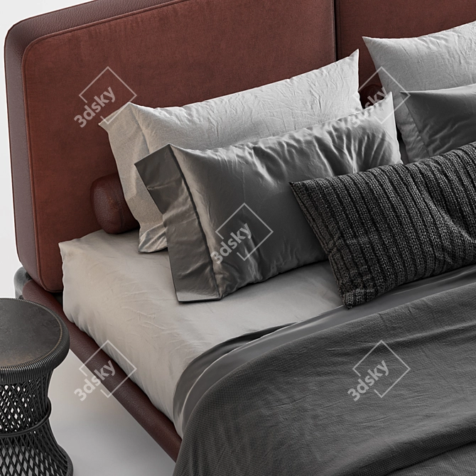 Modern Poliform Park Bed 3D model image 3