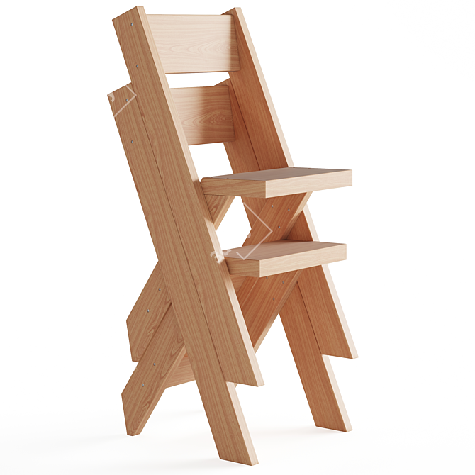 Essential Cedar Chair: Simplistic Elegance 3D model image 3