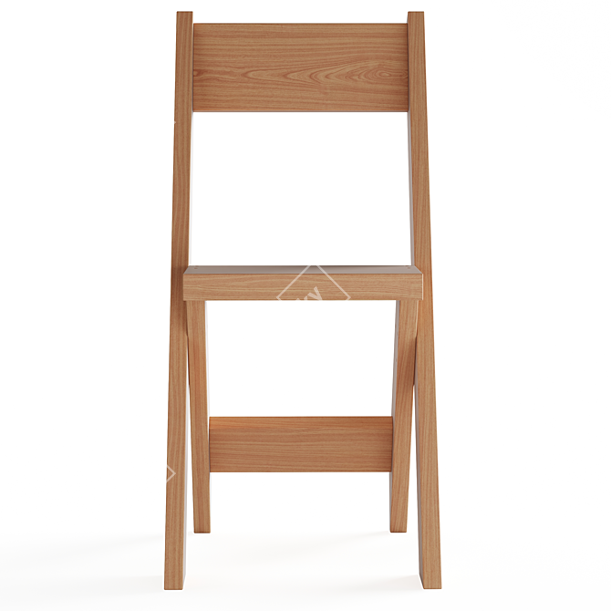 Essential Cedar Chair: Simplistic Elegance 3D model image 6