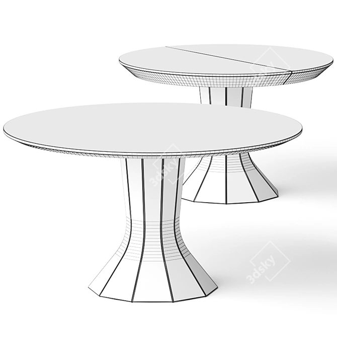 Elegant Opera Dining Tables 3D model image 2