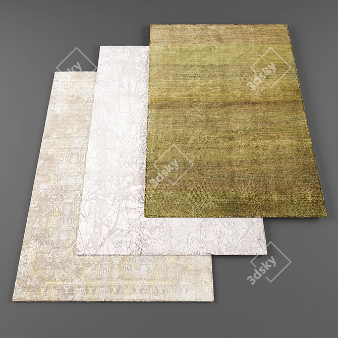 Random Set of 6 Rugs | High-Quality Textures 3D model image 1