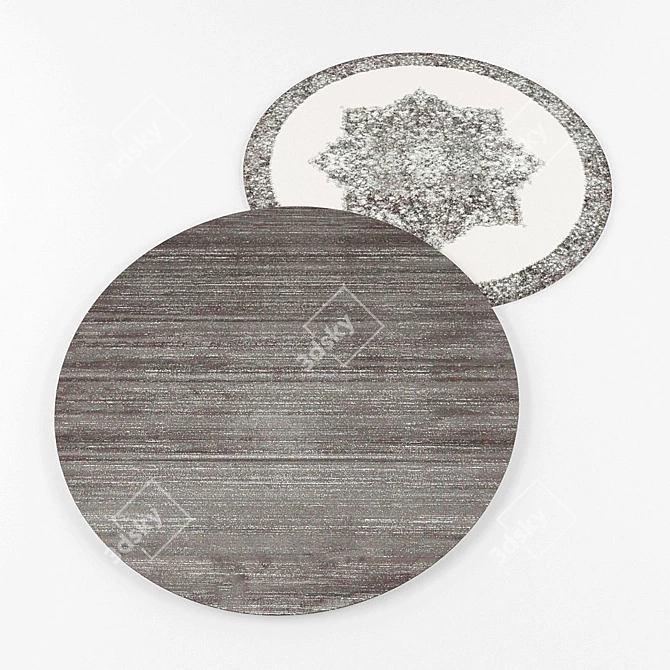 Modern Round Rugs Collection 3D model image 3
