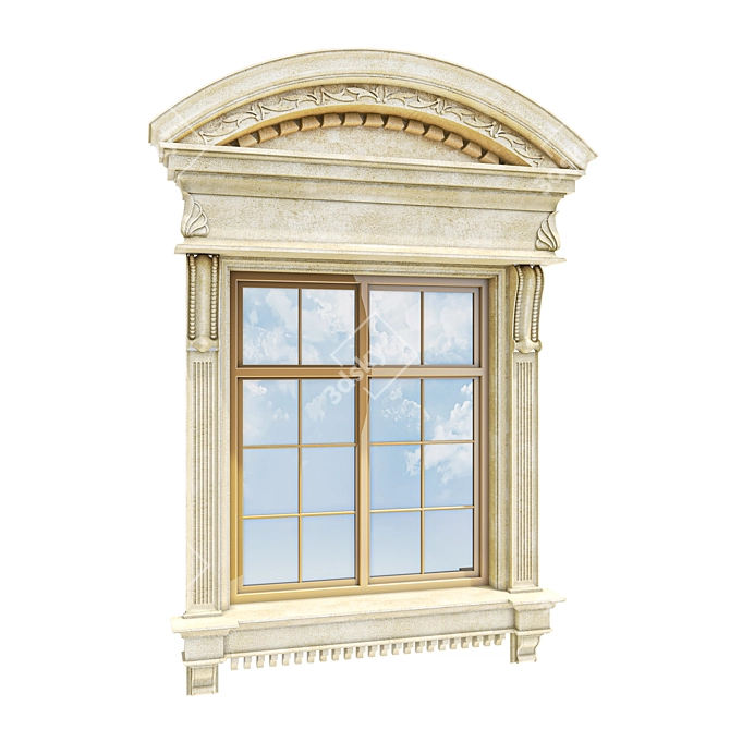 Classic Facade Window: Timeless Elegance 3D model image 8