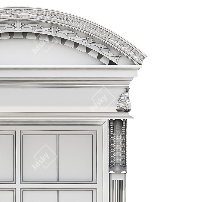 Classic Facade Window: Timeless Elegance 3D model image 11