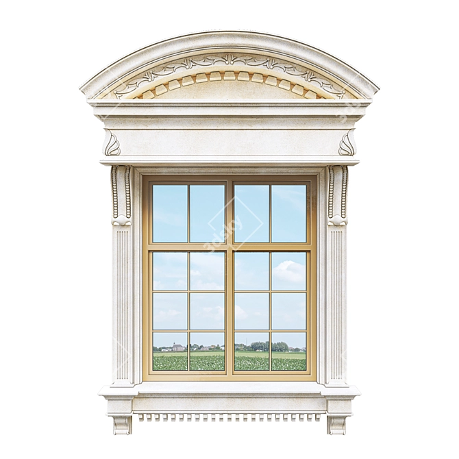 Classic Facade Window: Timeless Elegance 3D model image 20