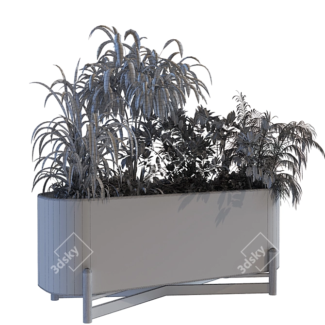 Lush Green Plant Box Set 3D model image 7