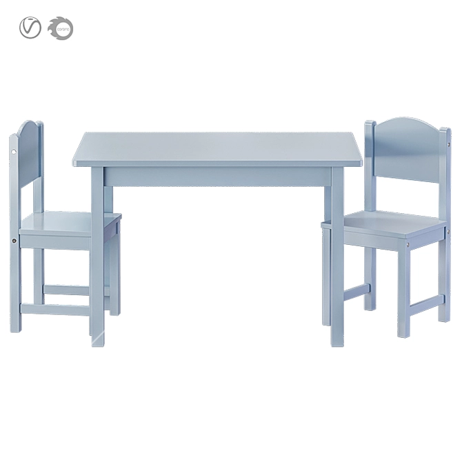 Sleek and Stylish IKEA SUNDVIK Kids Set 3D model image 3