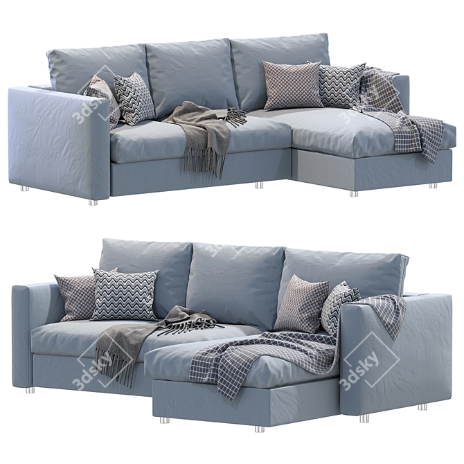 Sleek Finnala Ikea Sofa 3D model image 1