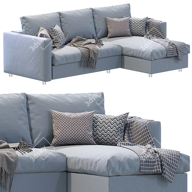 Sleek Finnala Ikea Sofa 3D model image 2
