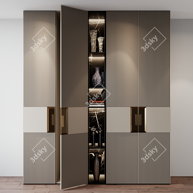 Modern Furniture Set: Composition 23 3D model image 1