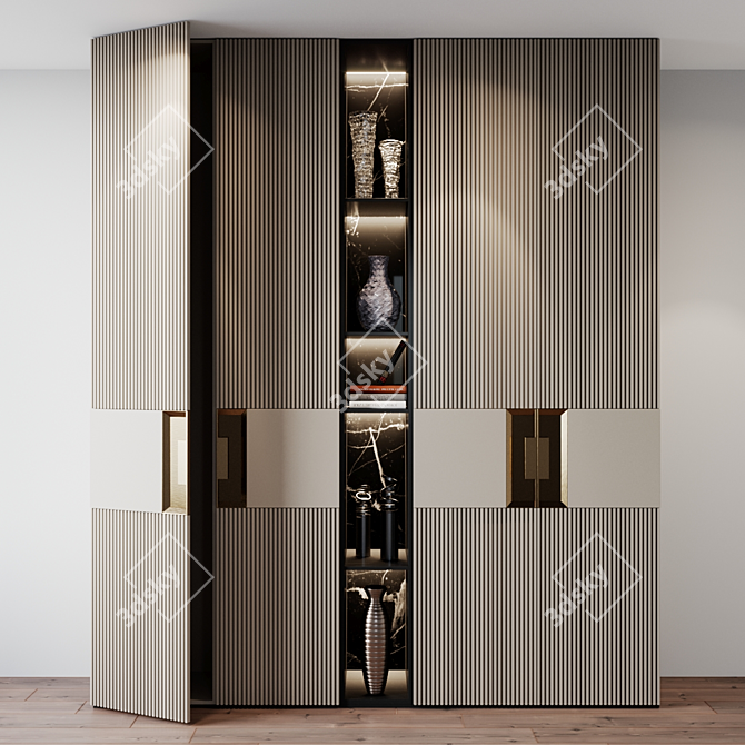 Modern Furniture Set: Composition 23 3D model image 2