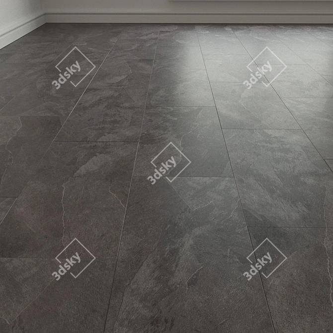 Mustang Slate Porcelain Tile 3D model image 1