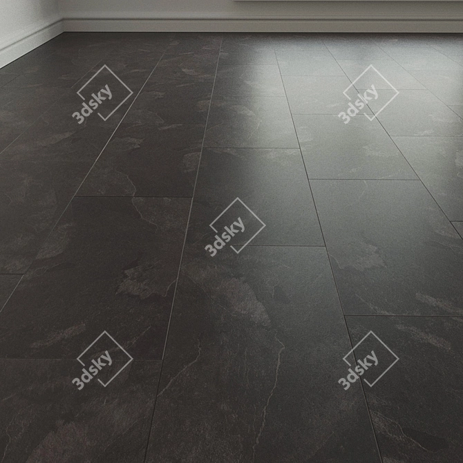 Impress Mustang Slate Porcelain Tile 3D model image 1