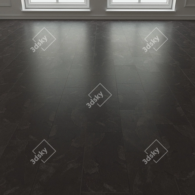 Impress Mustang Slate Porcelain Tile 3D model image 3