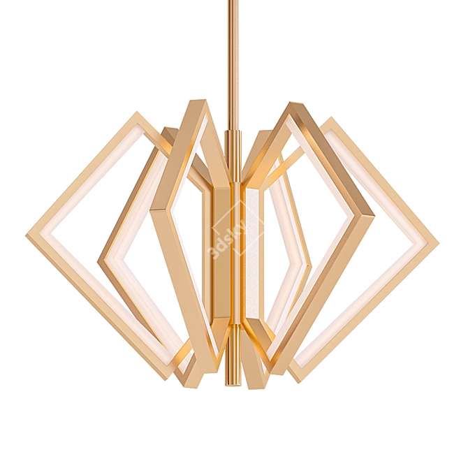 Elegant Acadia Chandelier: V-Ray Render | 3D Max, OBJ, FBX 3D model image 1