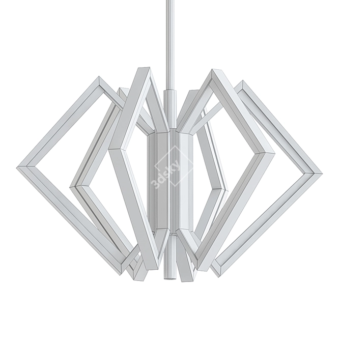 Elegant Acadia Chandelier: V-Ray Render | 3D Max, OBJ, FBX 3D model image 2