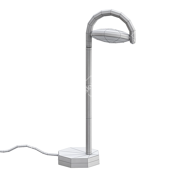 Modern LED Desk Lamp 3D model image 2