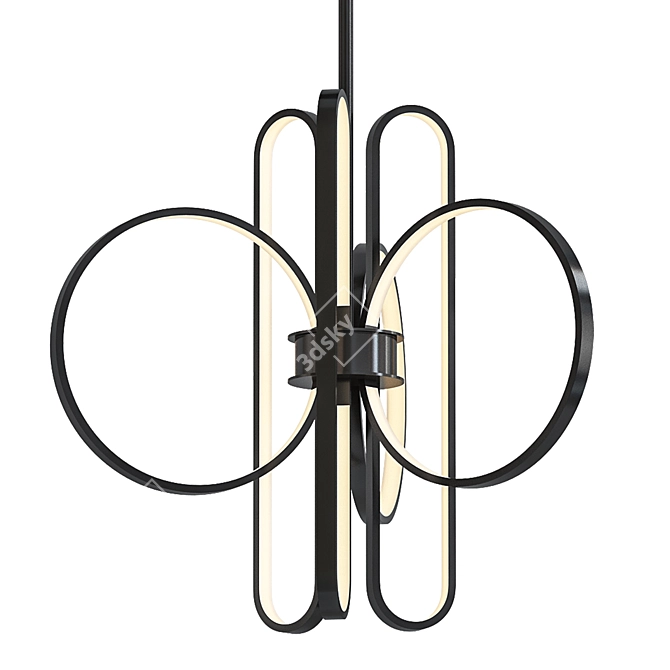 Elegant Lupe Pendant Lighting 3D model image 1