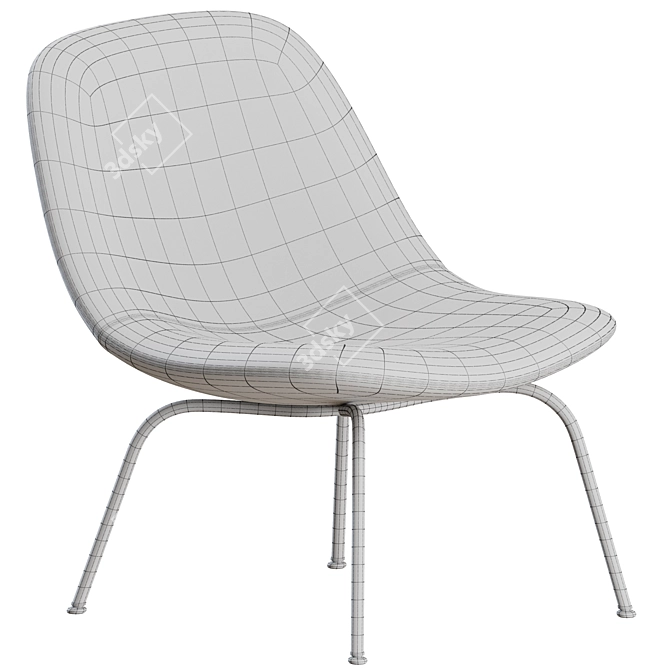 Elegant Eyes Lounge Chair: The Perfect Addition to Your Space 3D model image 5