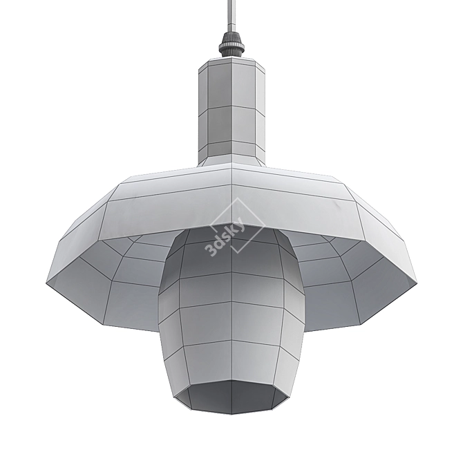 Bold and Elegant: HOLLY HUNT Lantern Pendant 3D model image 2