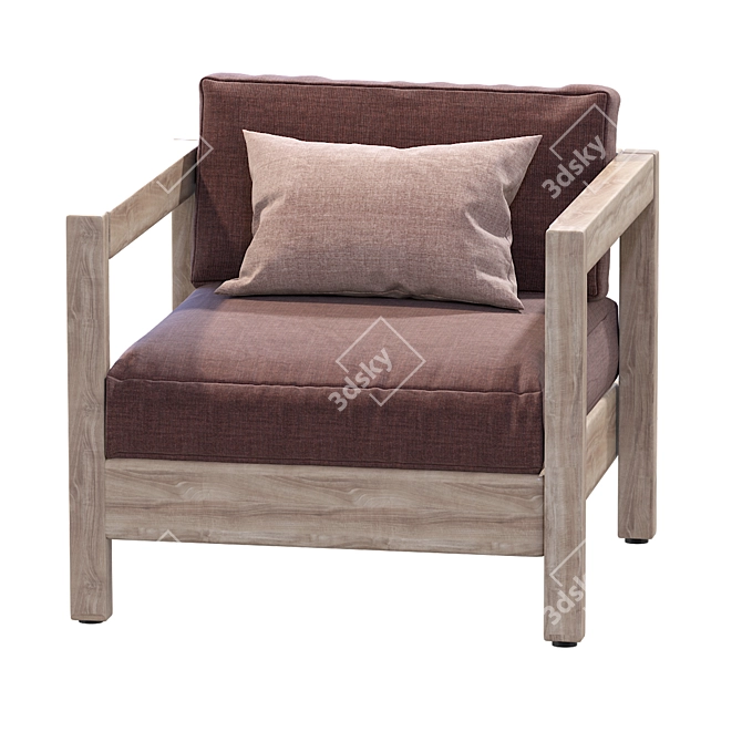 ARCA Outdoor Armchair - Modern and Stylish Design 3D model image 3