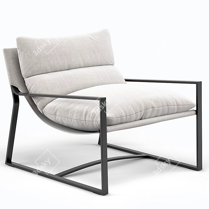 Avon Sling Chair: Outdoor Comfort 3D model image 2
