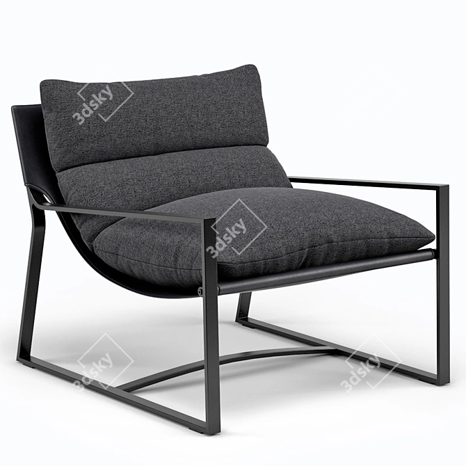 Avon Sling Chair: Outdoor Comfort 3D model image 4