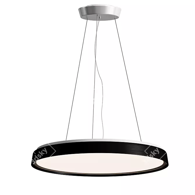 Elegant Luceplan Plate Lamp 3D model image 4